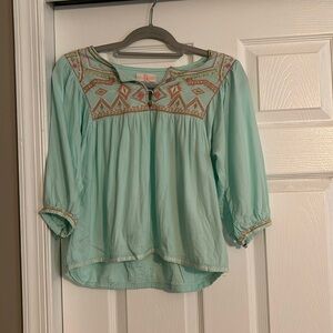 Z&L teal 3/4 sleep top